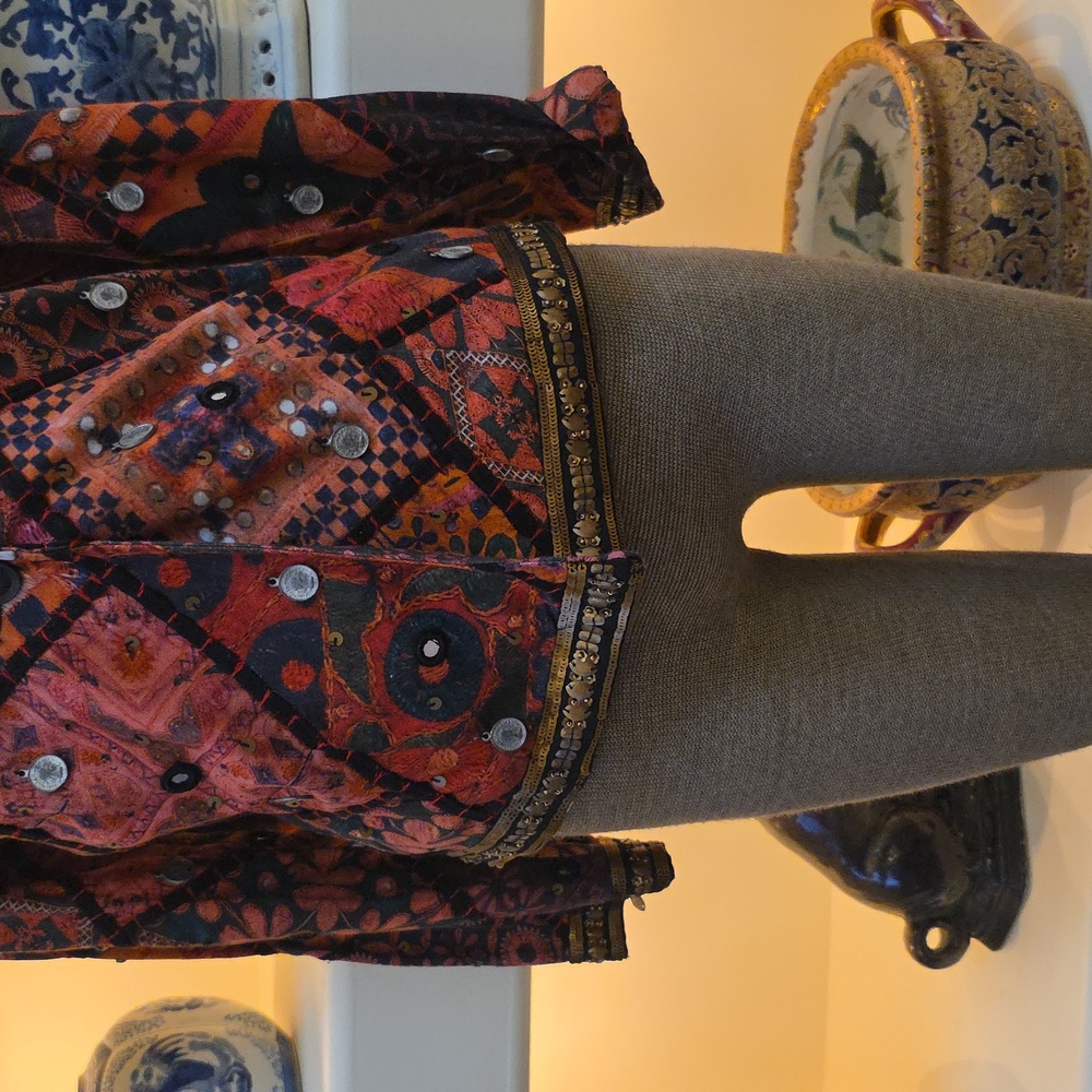 Bohemian Patchwork Hooded Jacket - image 2